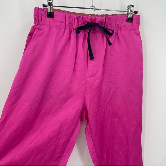 Scotch & Soda maison scotch 'Palm Cove' Pink tapered trousers drawstring Sz M - Picture 2 of 11